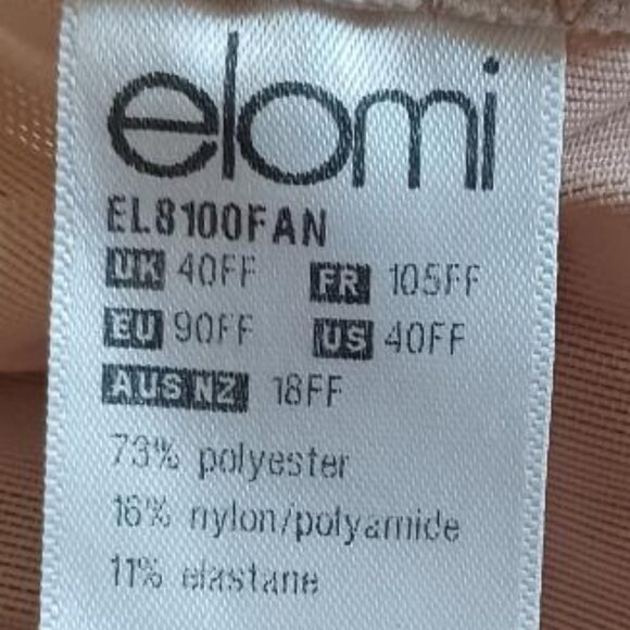 Elomi "Abi" Underwire Bandless Bra EL8100 Size 40FF - Picture 9 of 10